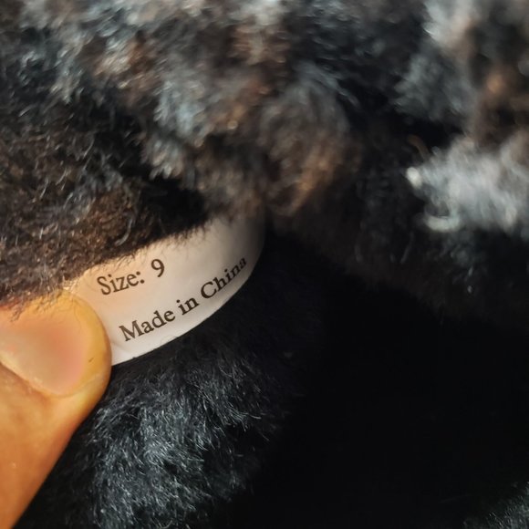 Thick real Suede Sheepskin full  Shearling boot W9us. Heavy Fur better than uggs - Picture 5 of 5